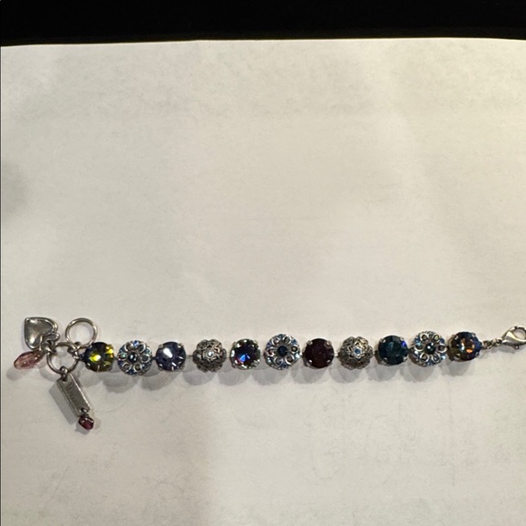 Elegant Multicolor Crystal Bracelet - Picture 1 of 5